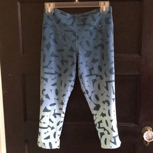Nike blue capris athletic pants